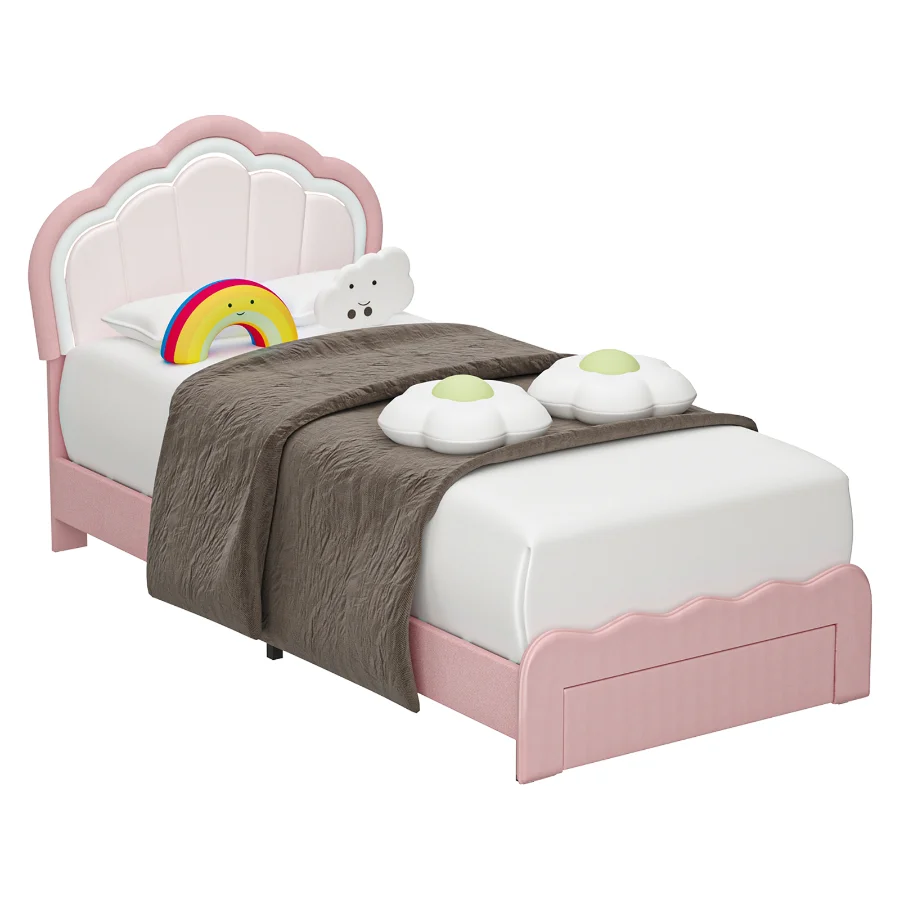 Avalie Upholstered Led Kids Bed Image 4