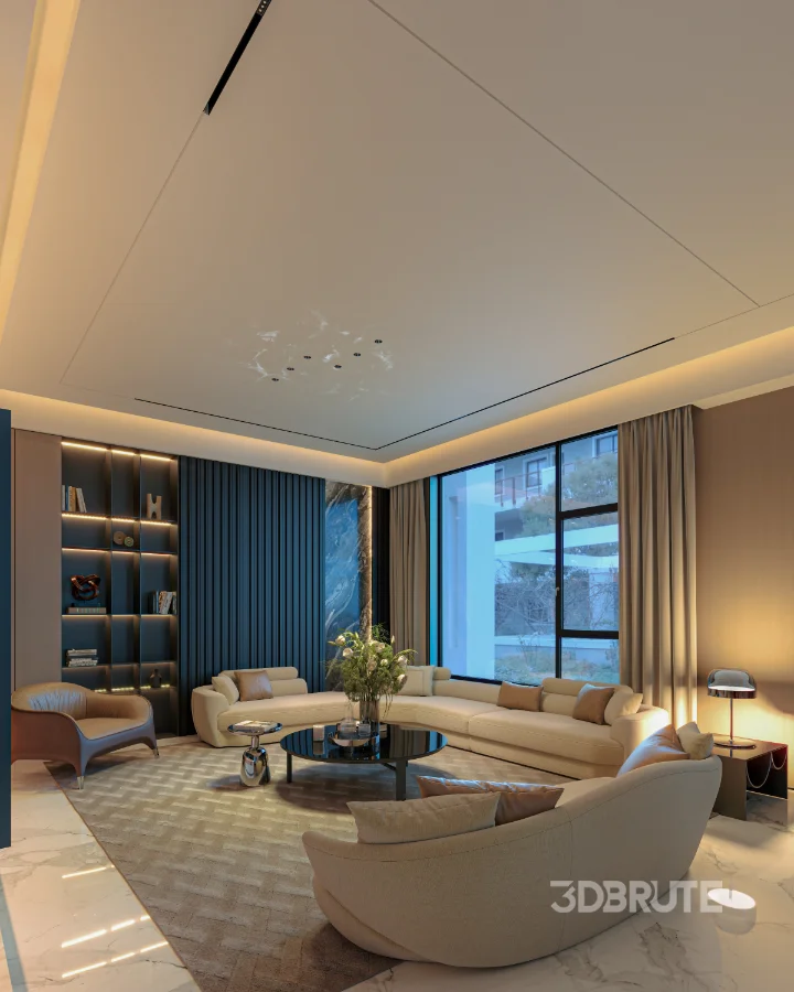 Modern living room dining room Image 13