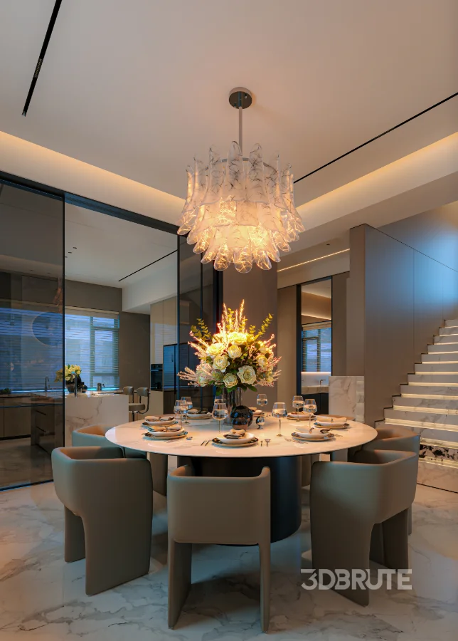 Modern living room dining room Image 11