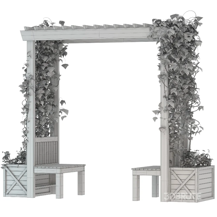 Wooden Garden Arbor 06 Image 1