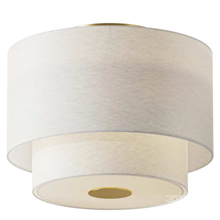 Tanyel Fabric Flush Mount Image 1