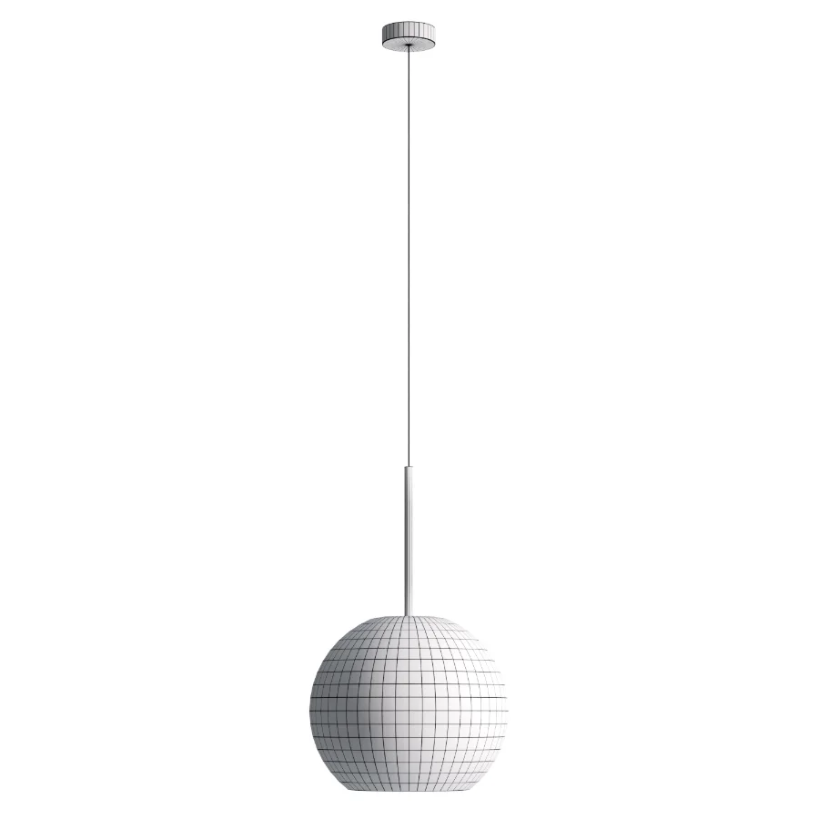 Chiswick Glass Shade Brass Fitting Pendant Light Image 1