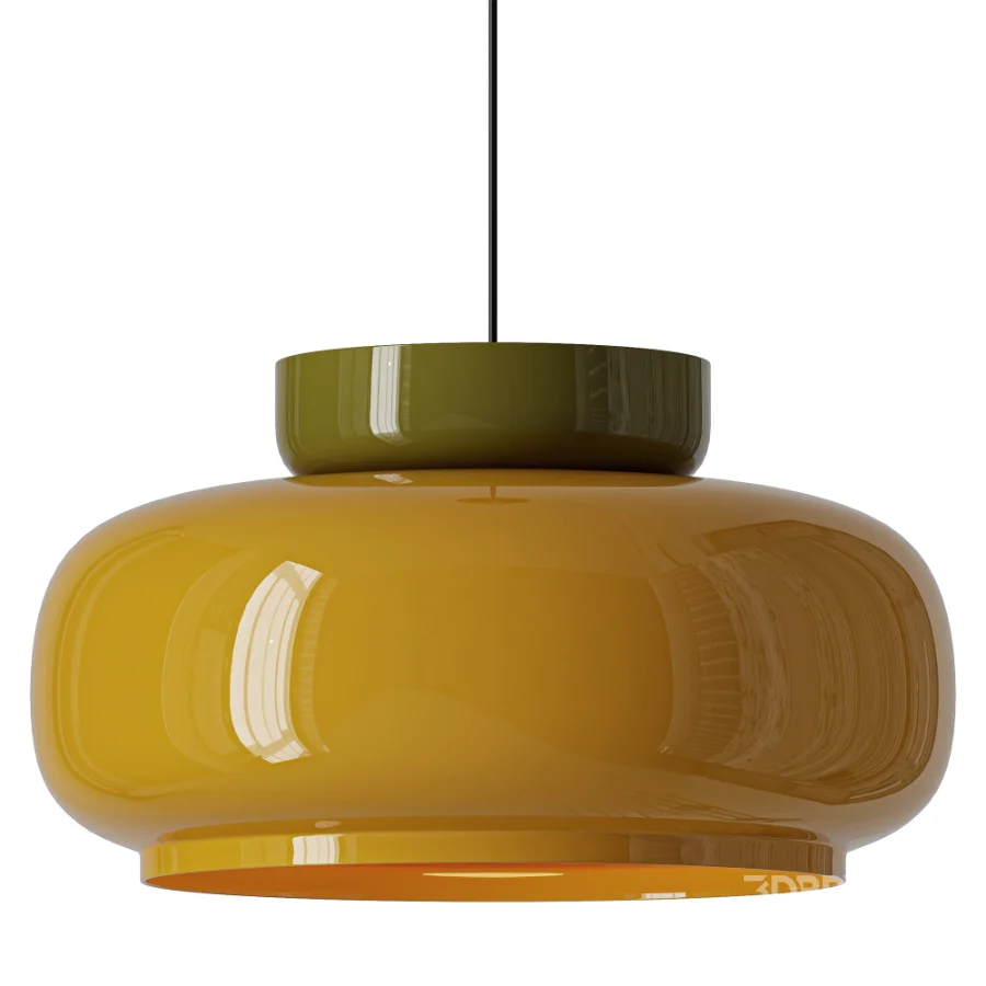 Jenkins Contemporary Disc Glass Pendant Light Image 2