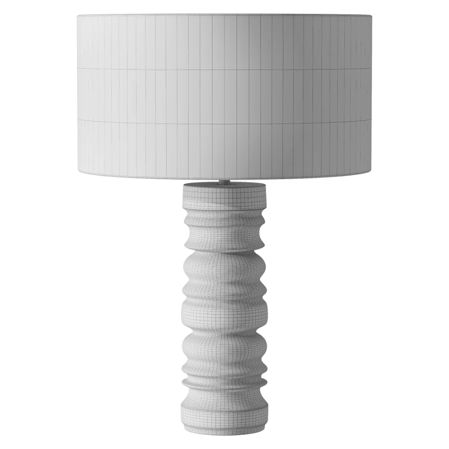 Renee large green marble table lamp Image 3