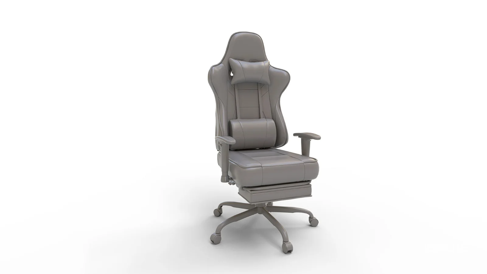 Gaming Chair with Massager Lumbar Support Image 1