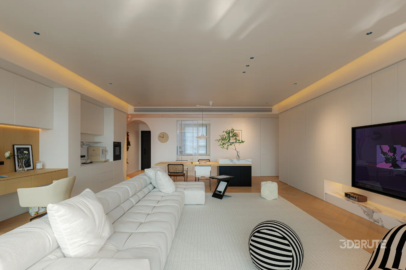 Modern living room dining room Image 1