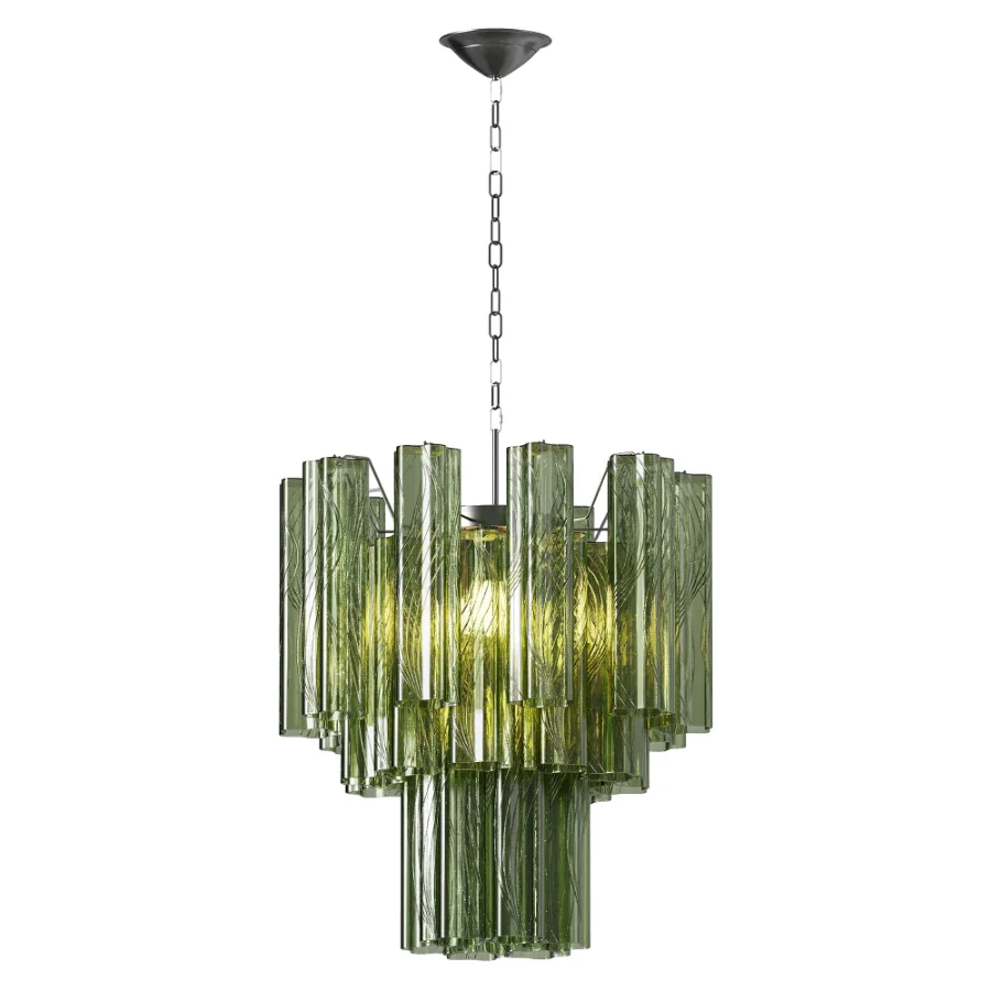 Azzura Glass Chandelier white Image 2