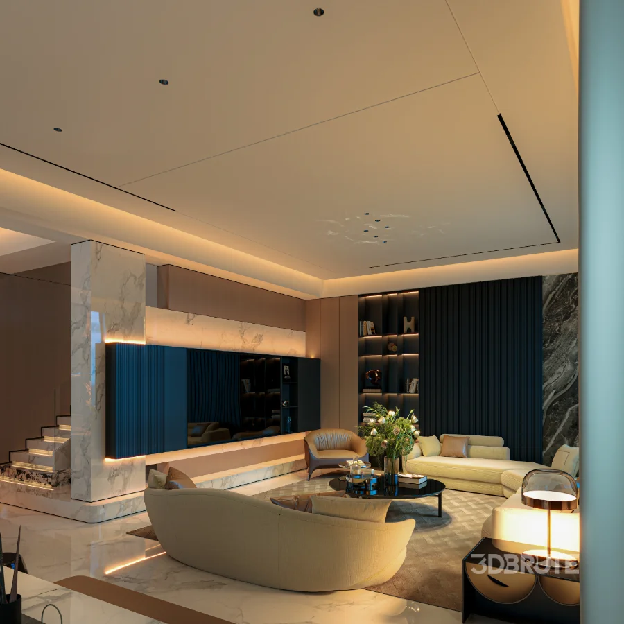 Modern living room dining room Image 10