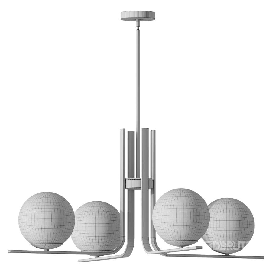 Kazu 5 Light Dimmable Globe Chandelier Image 3
