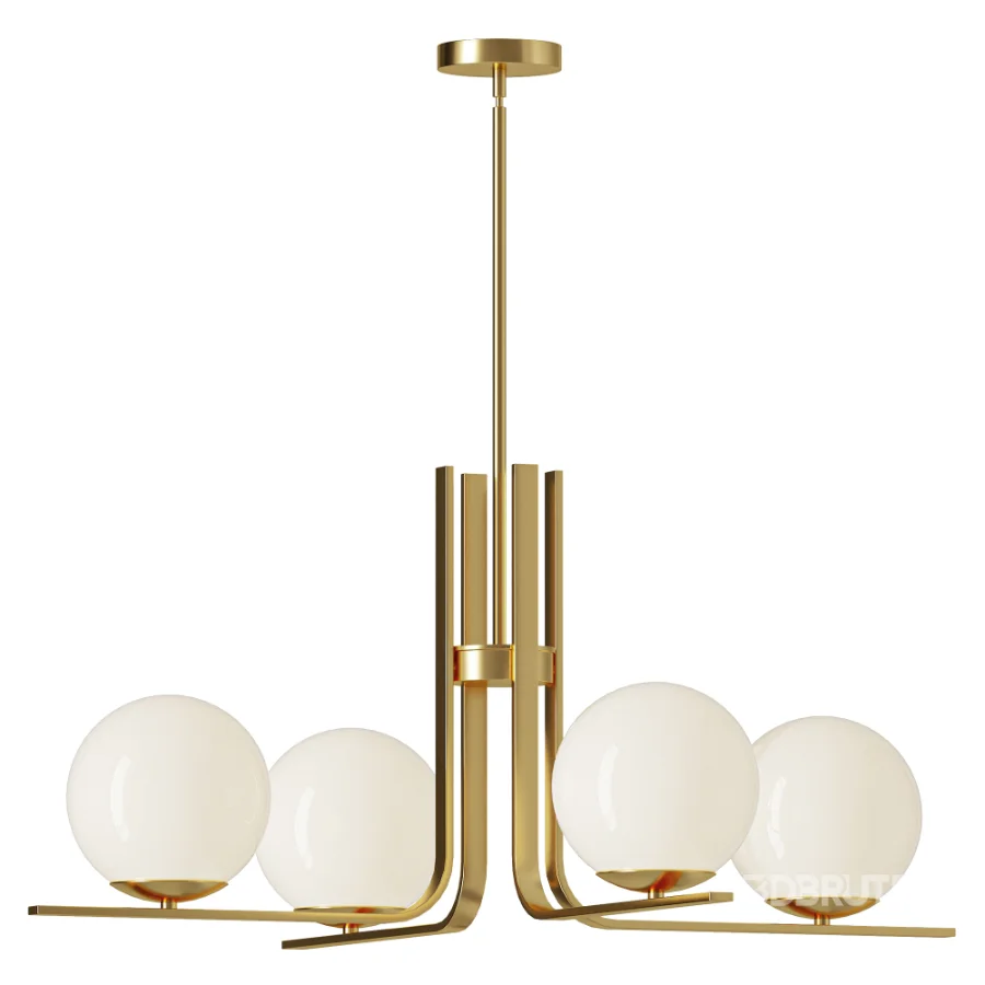 Kazu 5 Light Dimmable Globe Chandelier Image 1