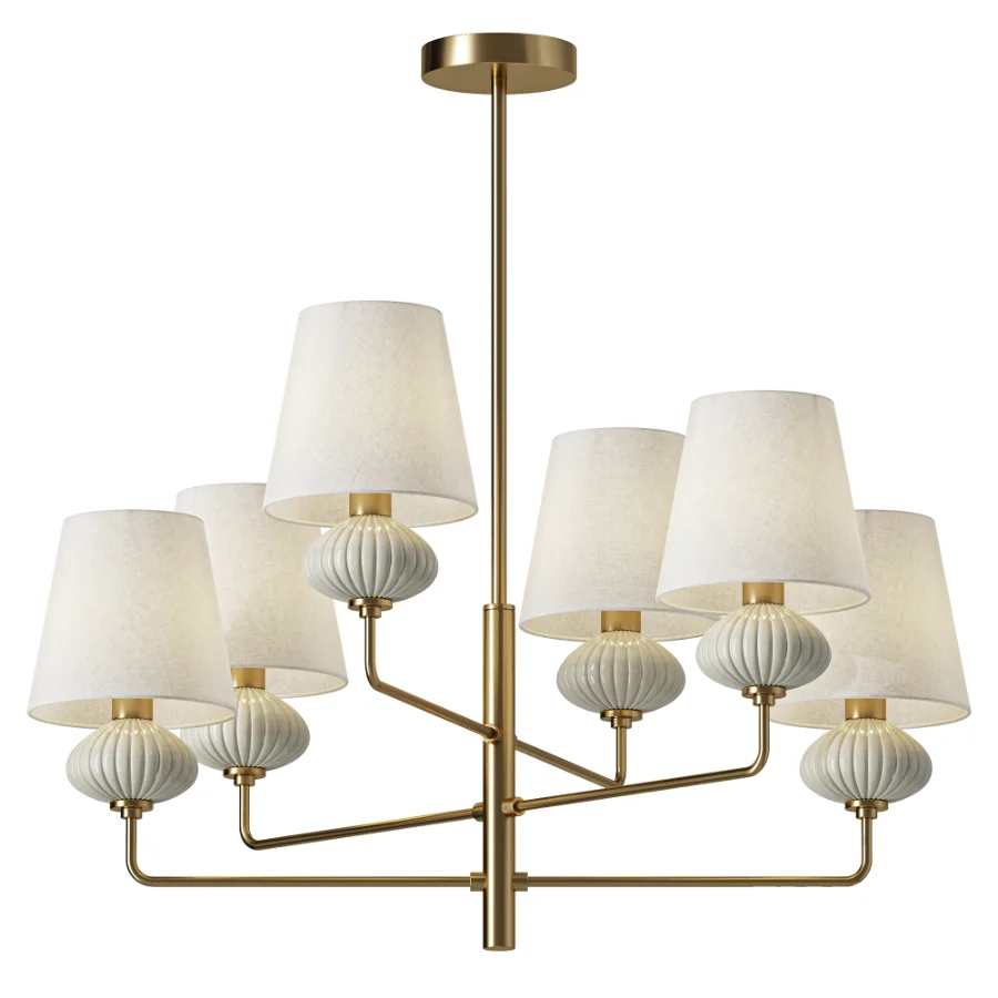 Freya Ceramics FR2029PL 06BS Pendant Light Image 1