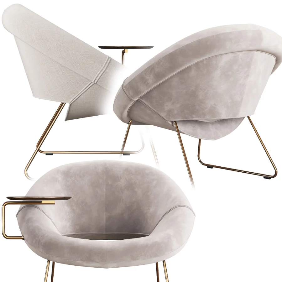 LXR18_Armchair_with_writing_tablet Image 2
