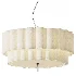 Stewart Modern Scalloped Linen Pendant Light - Thumbnail 2