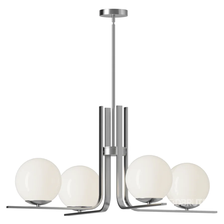 Kazu 5 Light Dimmable Globe Chandelier Image 2