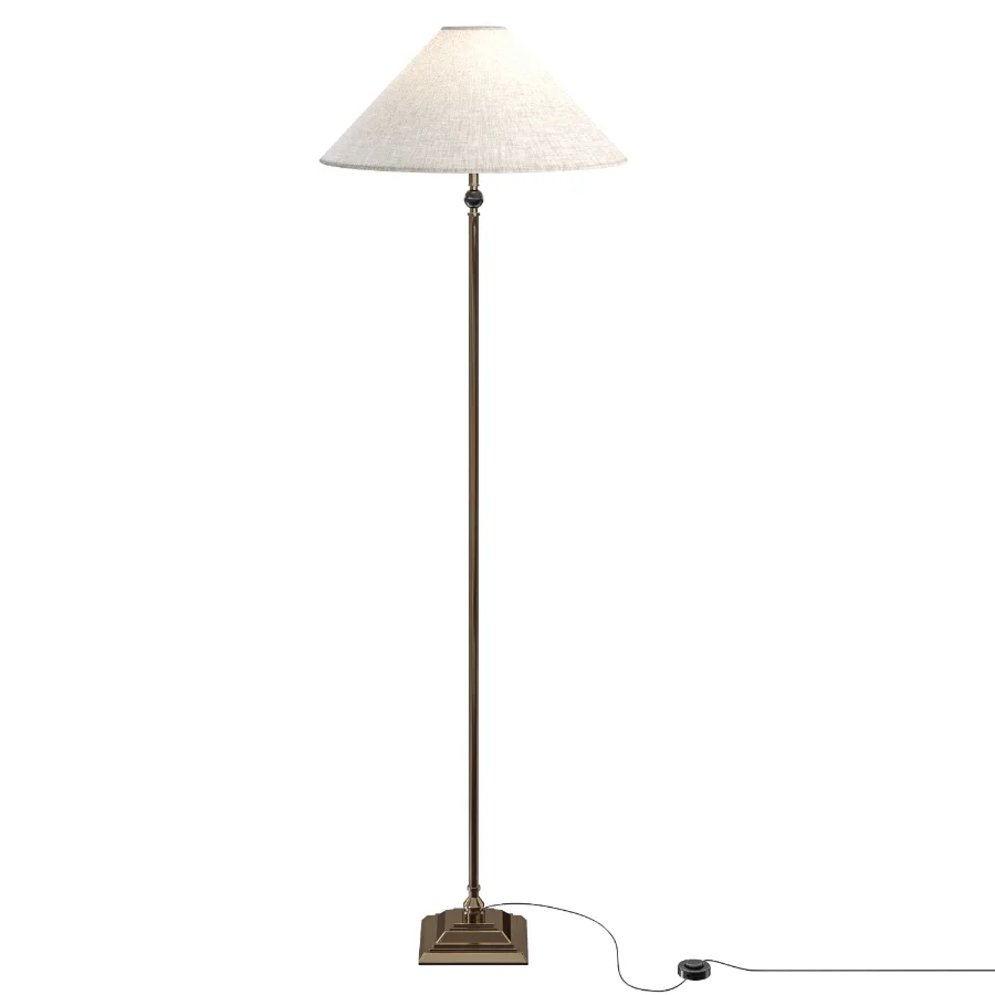 Francesca Matt Black Floor Lamp Image 3