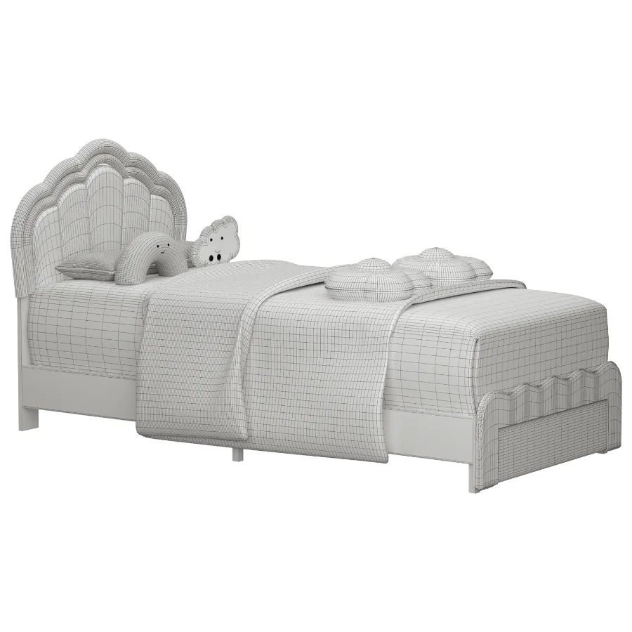 Avalie Upholstered Led Kids Bed Image 6