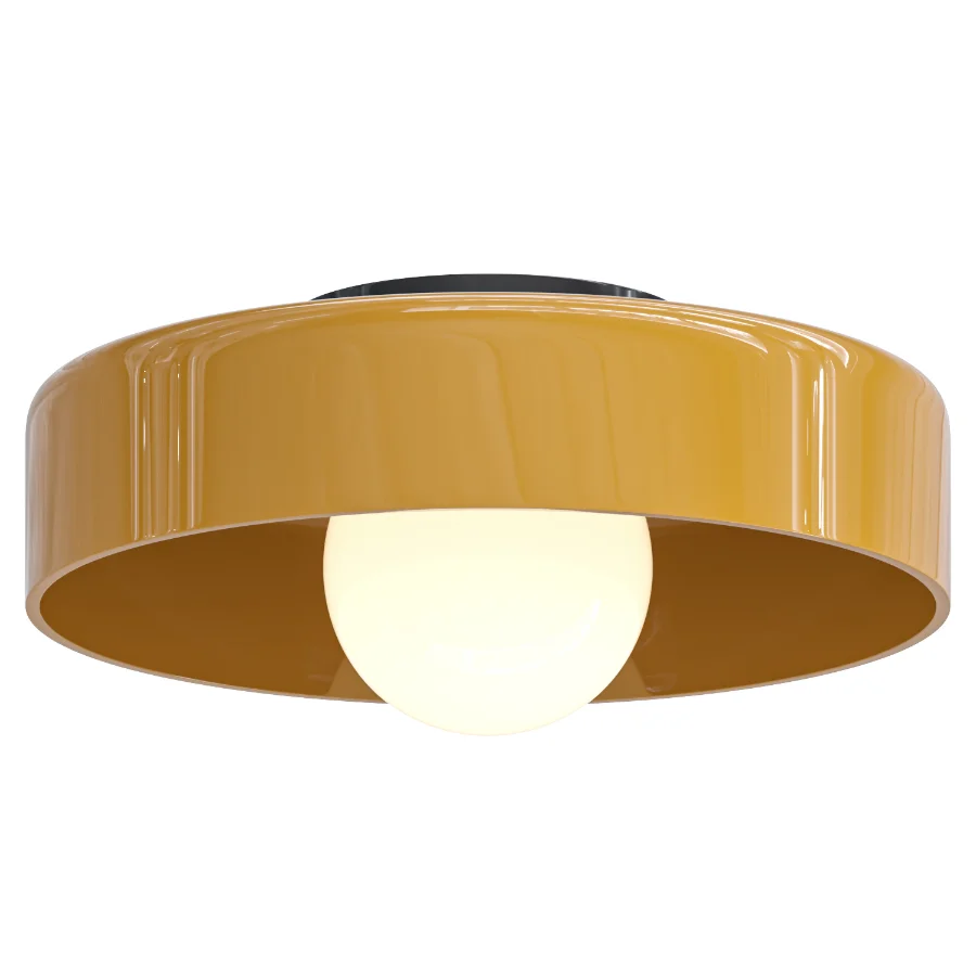 Morandi Glass Disc Orb Ceiling Lamp Image 1