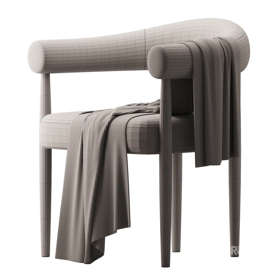Light Wood Leg Aire Dining Chairs Image 1