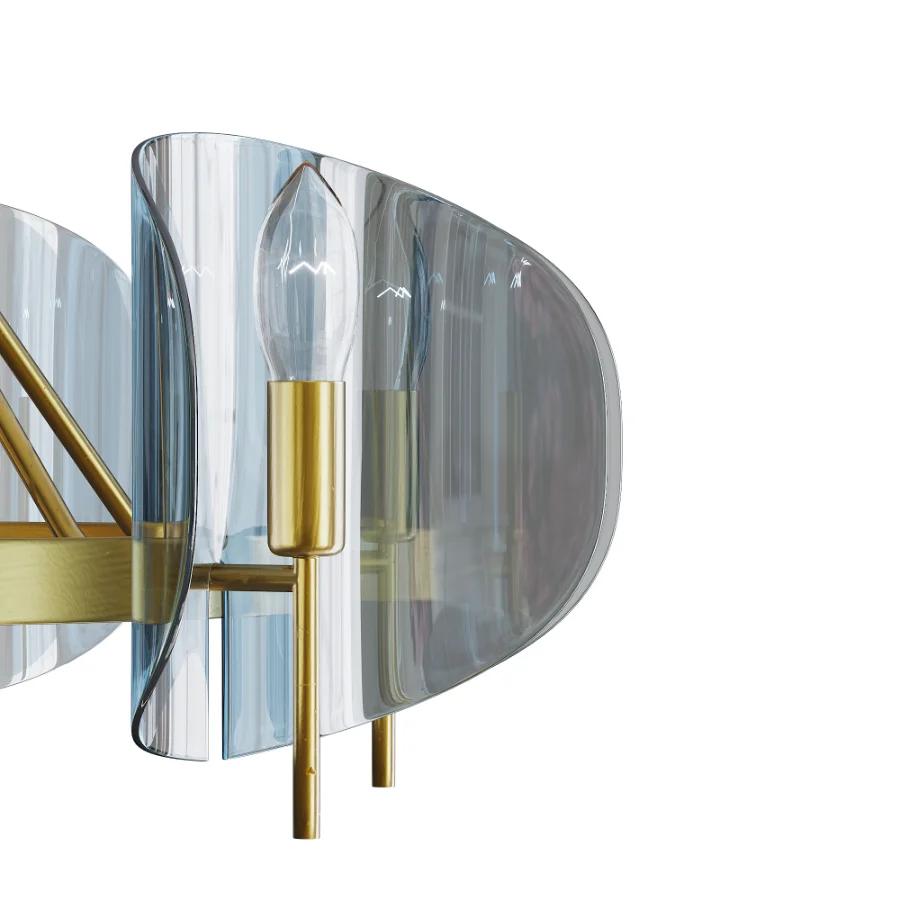 Modern Wagon Wheel 6-Light Chandelier Image 8