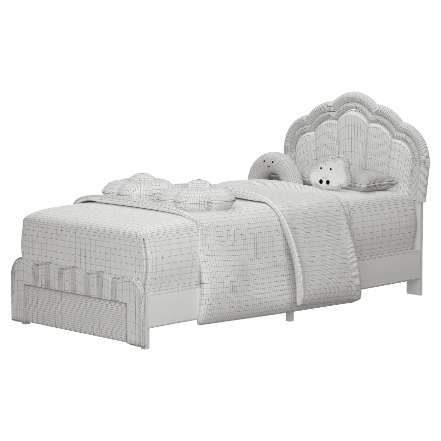 Avalie Upholstered Led Kids Bed Image 5