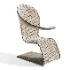 Modern Sculptural Armchair with Soft Fabric Upholstery - Thumbnail 3