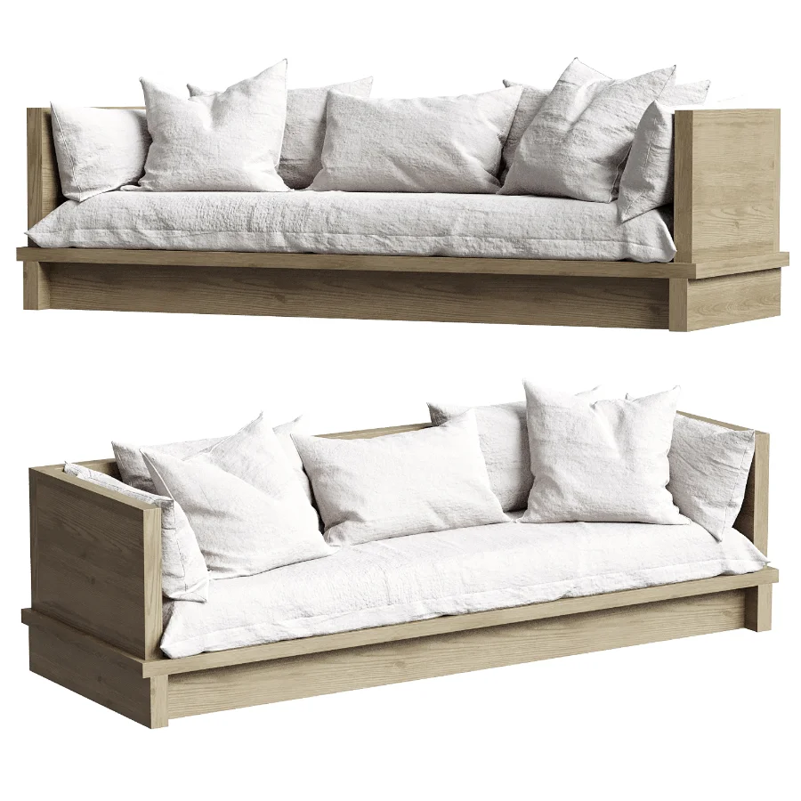Minimalist Fabric Sofa by Loon Peak Image 2