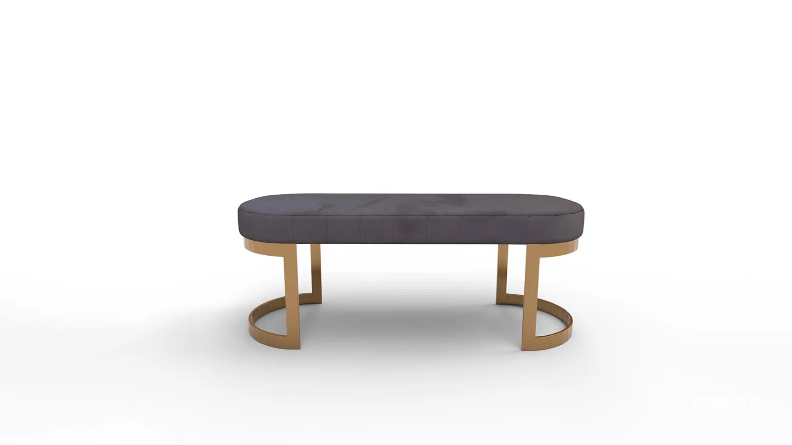 Meridian Furniture Lemar Velvet Bench Image 1