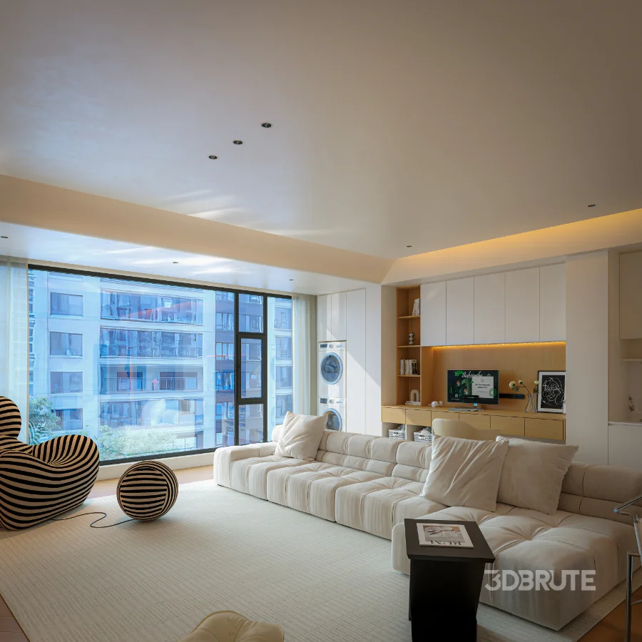 Modern living room dining room Image 8