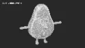 Avocado Cartoon 3D Character - Thumbnail 7