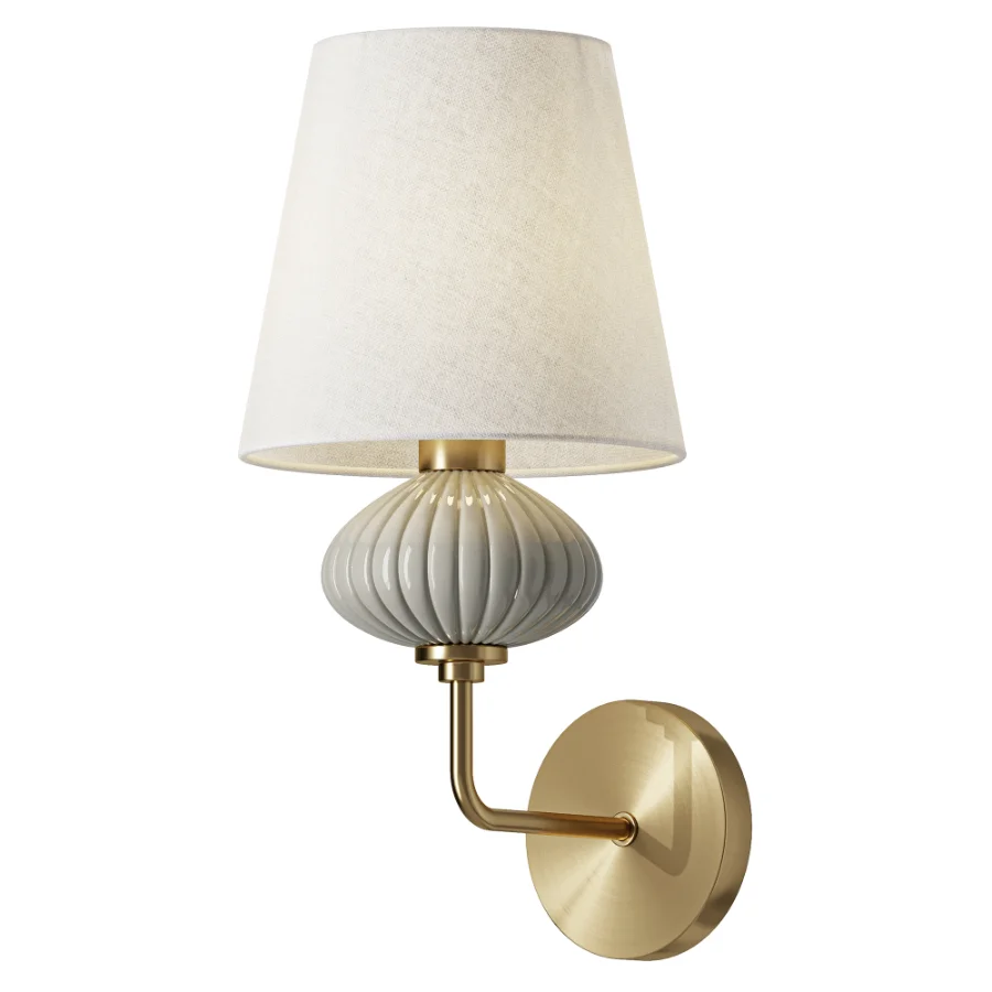 Sconce Freya Ceramics FR2029WL 01BS Image 1