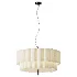 Stewart Modern Scalloped Linen Pendant Light - Thumbnail 3