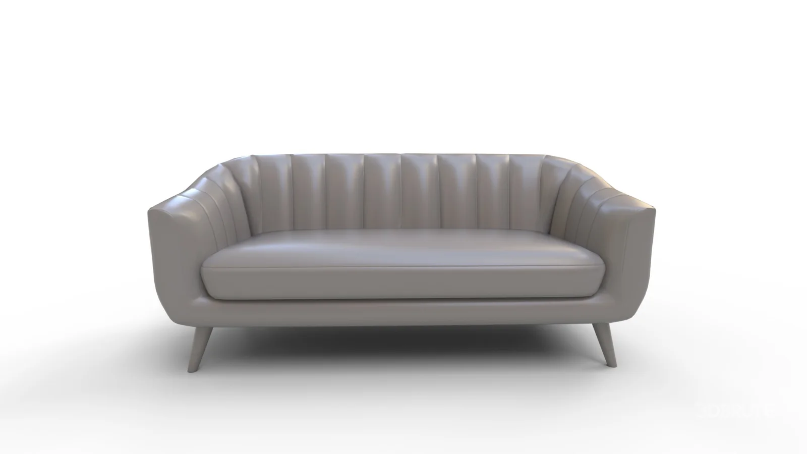 Steffan Wide Velvet Flared Arm Sofa Image 1