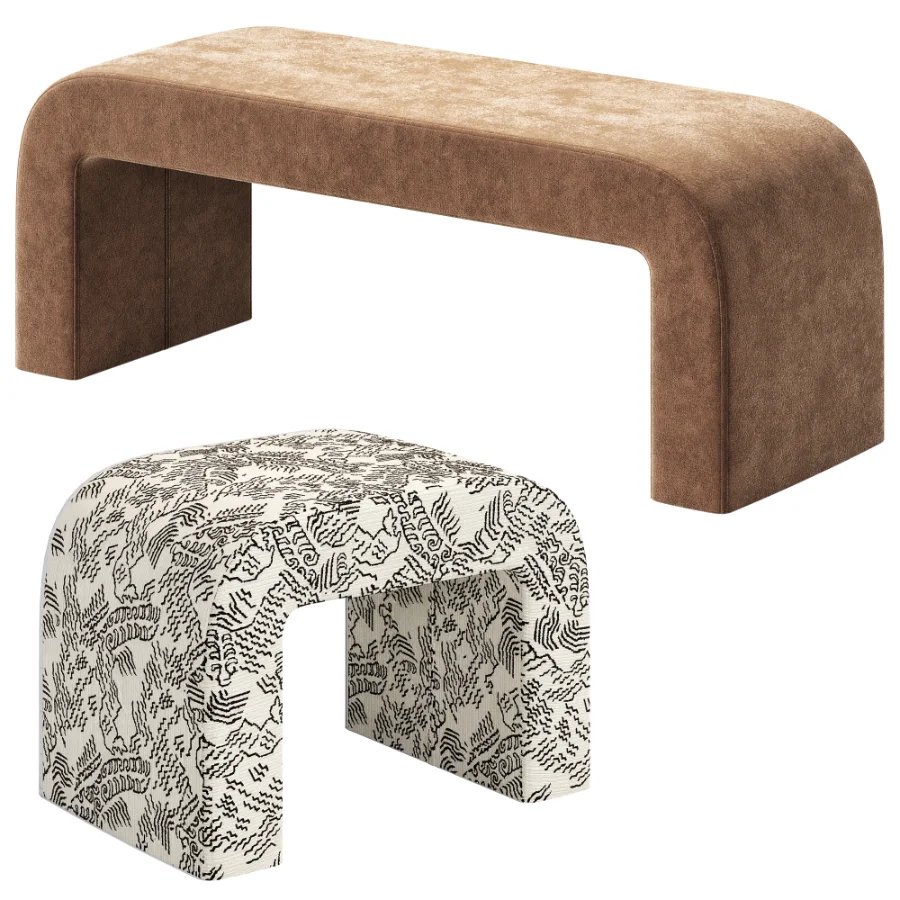 Rint Banquette Pouf By Divan Image 1