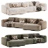 Modular sofa Maill Bucle Silver - Thumbnail 1