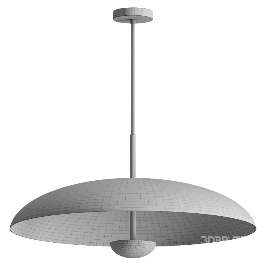 Modern brass disc pendant light minimalist ceiling lamp Image 2