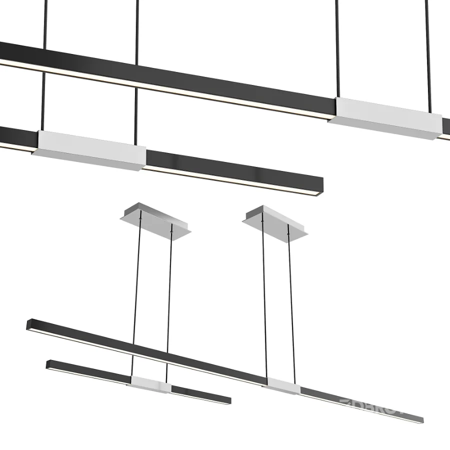 Tie Stix Metal Center Feed Suspension Light Image 1