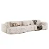 Modular sofa Maill Bucle Silver - Thumbnail 2