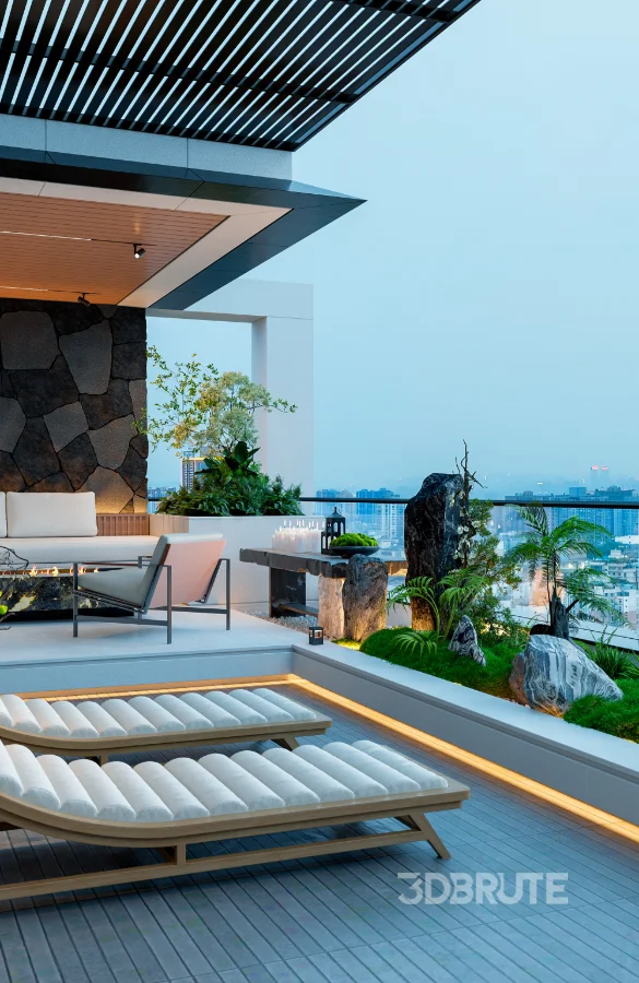 Open‑view balcony bedroom Image 6