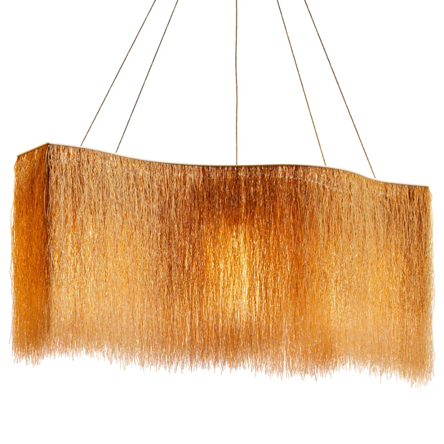 Organic Buriti Fiber Pendant Light Image 2