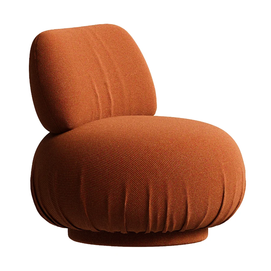 1970s Burnt Orange Lounge Chair Image 4