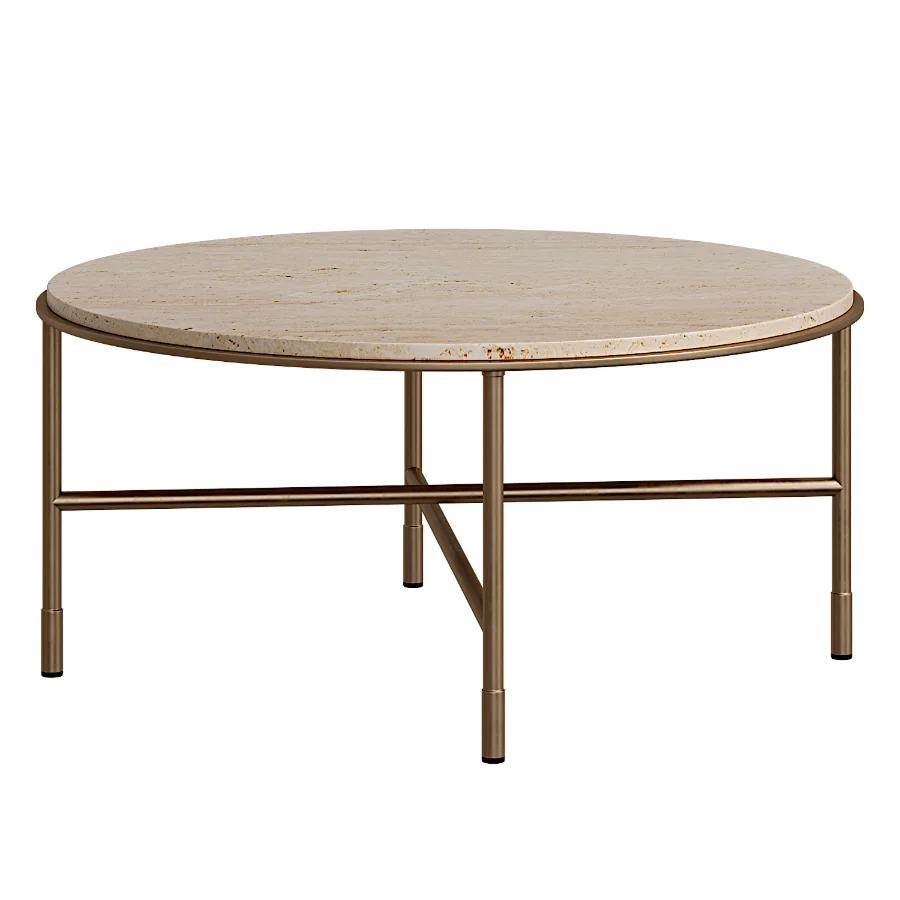 Fay Travertine Coffee Table Image 2