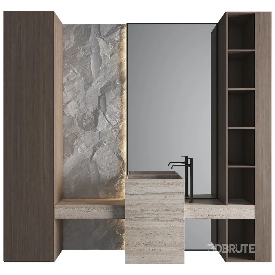 Bathroom Furniture Set 08 Image 1