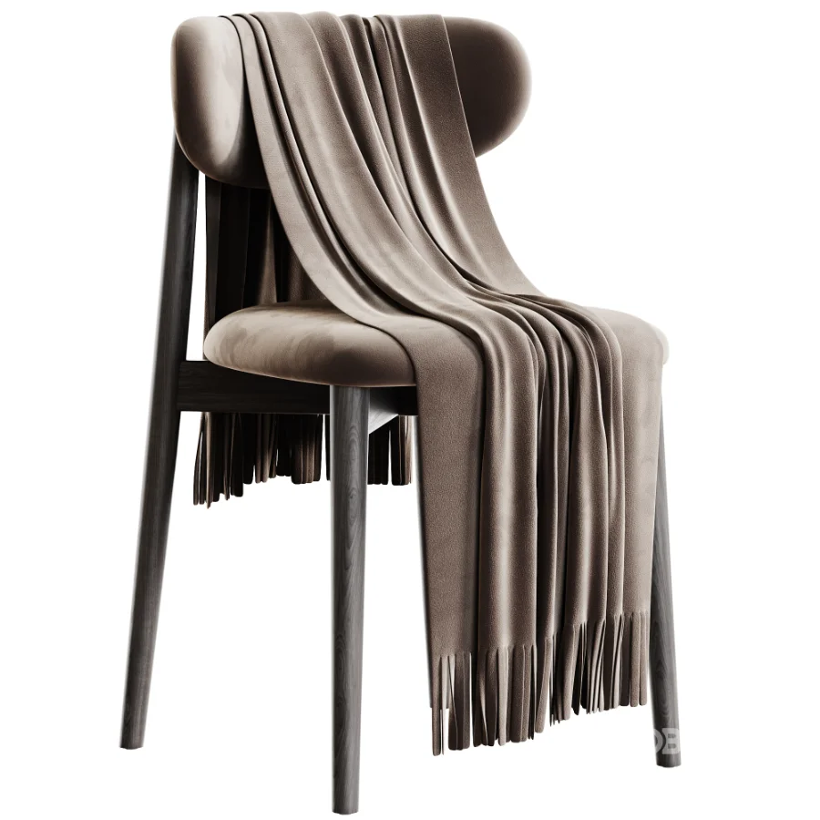 Thorvall Velour Black Chair Image 1