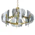 Modern Wagon Wheel 6-Light Chandelier - Thumbnail 1