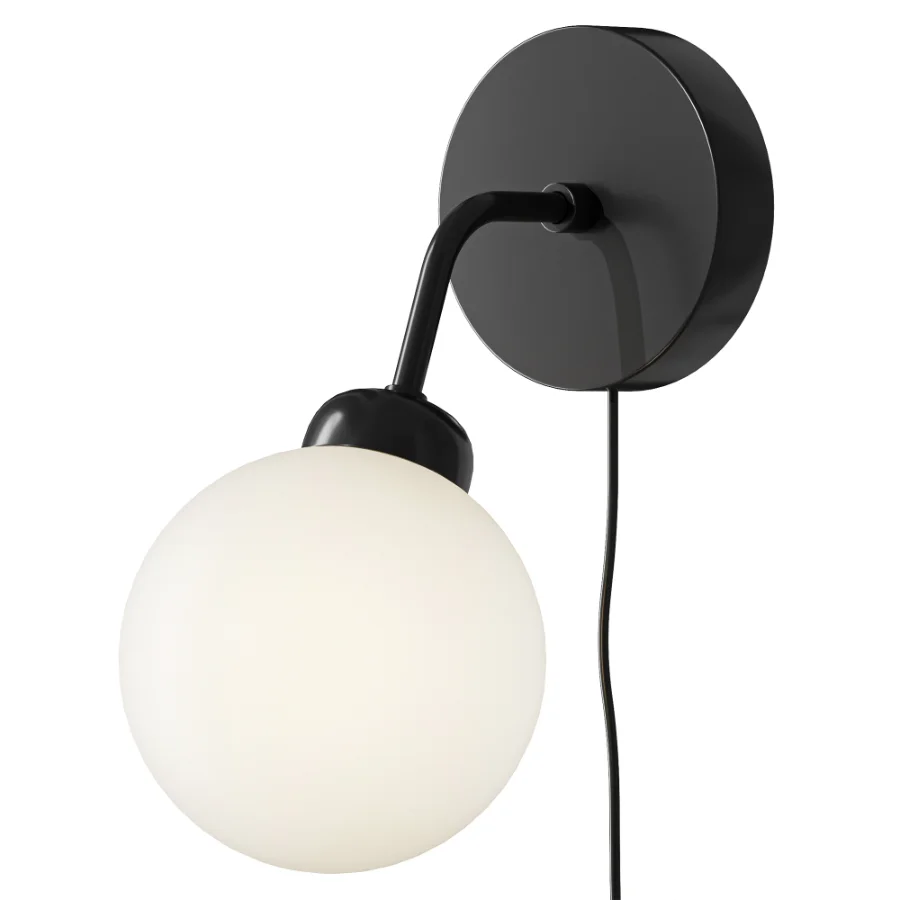 Nuura Apiales Wall Lamp Satin Black with Cord Image 2