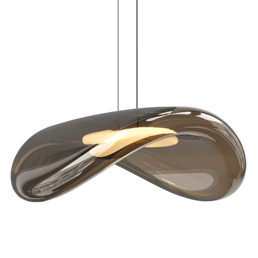 Organic Glass Pendant Light Image 3