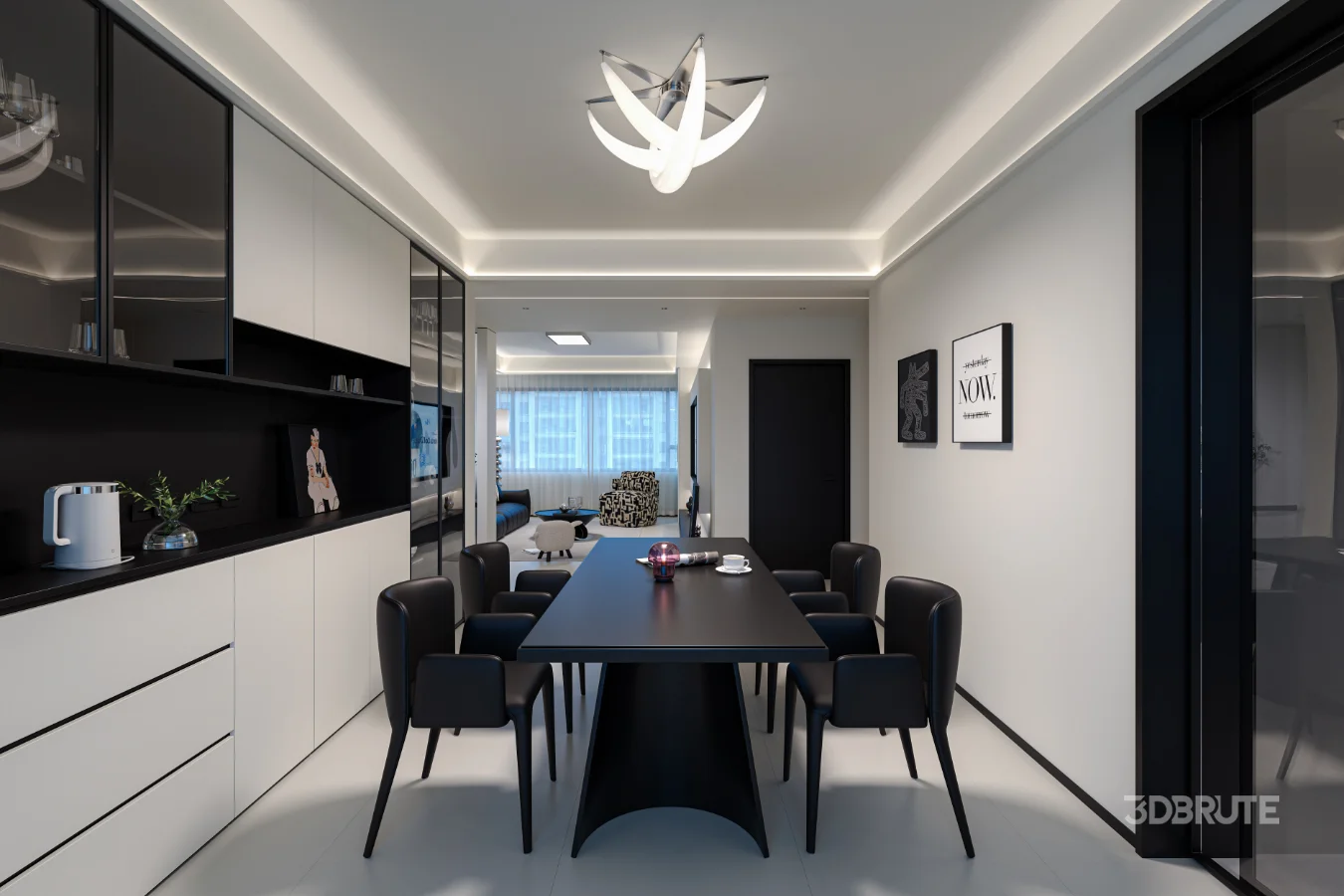 Modern living room dining room Image 1