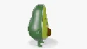 Avocado Cartoon 3D Character - Thumbnail 3