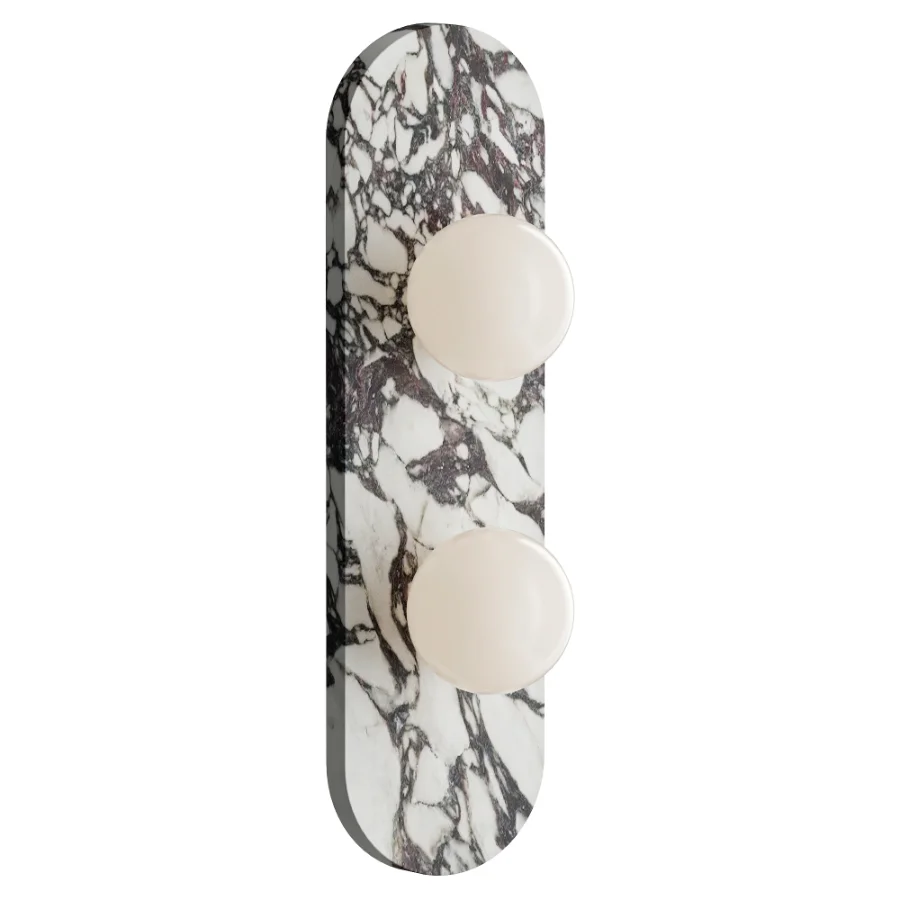 Modulo Marble Wall Lamp 2 heads Image 1