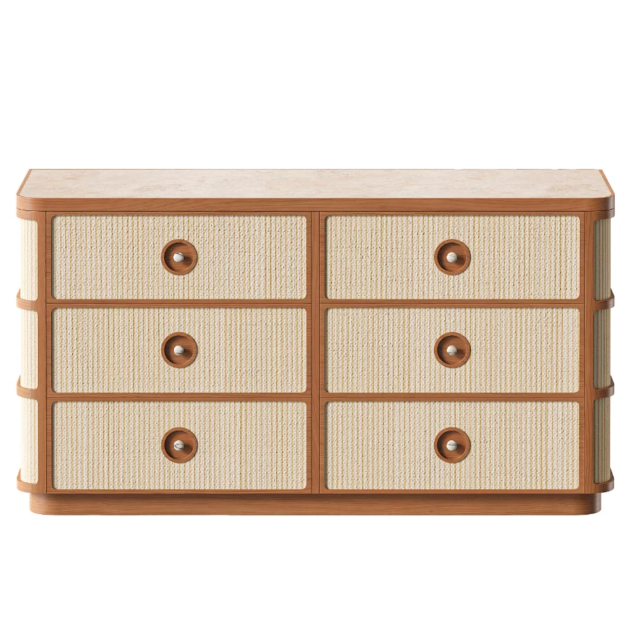 Leo Six Drawer Dresser by Sohohome Image 2